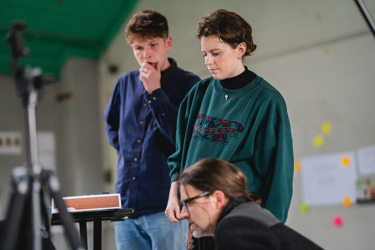 Aled Gomer leading a theater workshop